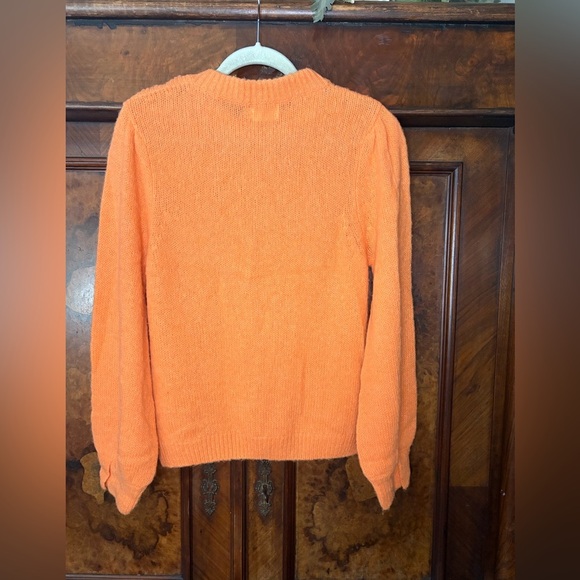 EUC Nation Ltd.- Crewneck Sweater in Tangerine. Size S - Picture 2 of 7
